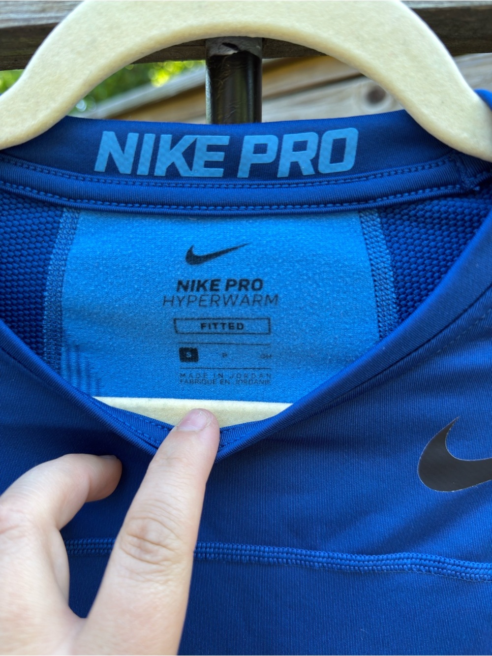 Nike Pro Hyperwarm Long Sleeve Performance Top - Picture 2 of 3